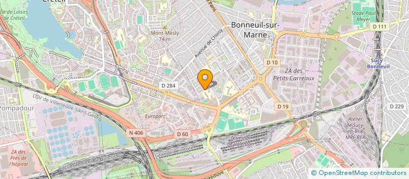 localisation de l'entreprise SOCIETE DE FORMATIONET DE PREVENTION ROUTIERE à BONNEUIL-SUR-MARNE