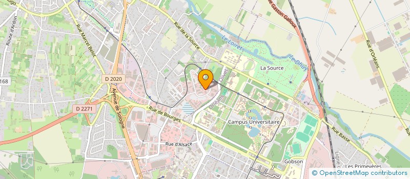 localisation de l'entreprise SOCIETE DE FORMATIQUE ET FINANCIERE à OLIVET
