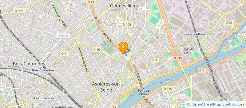 localisation de l'entreprise SOCIETE DE GARDIENNAGE PRIVEE  ASNIERES-SUR-SEINE