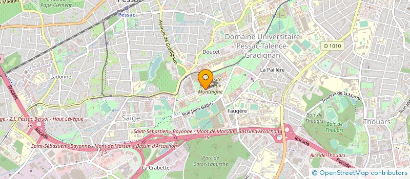 localisation de l'entreprise SOCIETE DE GEOGRAPHIE DE BORDEAUX à PESSAC