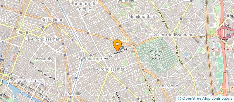 localisation de l'entreprise SOCIETE DE GERANCE LECRUX à PARIS