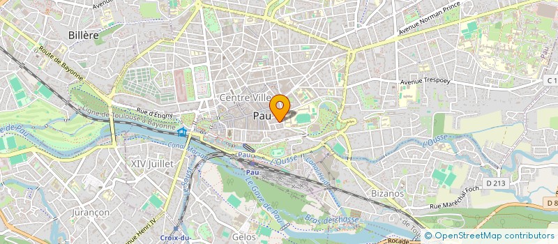 localisation de l'entreprise SOCIETE DE GERIATRIE DU BEARN à PAU