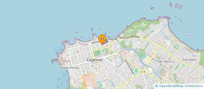 localisation de l'entreprise SOCIETE DE GERONTOLOGIE ET DE GERIATRIE DE GUYANE  CAYENNE