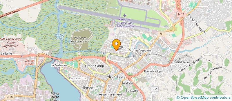 localisation de l'entreprise SOCIETE DE GESTION D'ASSURANCES ET DE RESSOURCES  LES ABYMES