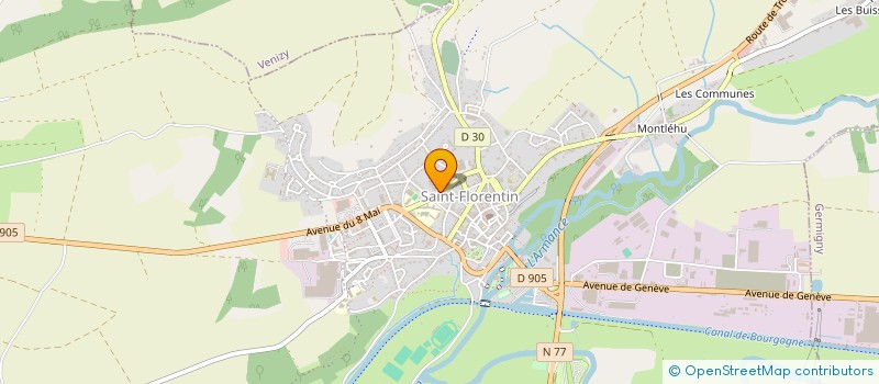 localisation de l'entreprise SOCIETE DE GESTION D ENTREPRISES à SAINT-FLORENTIN