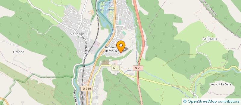 localisation de l'entreprise SOCIETE DE GESTION D'INFORMATIQUE DE REVISION ET D'EXPERTISE COMPTABLE à FOIX