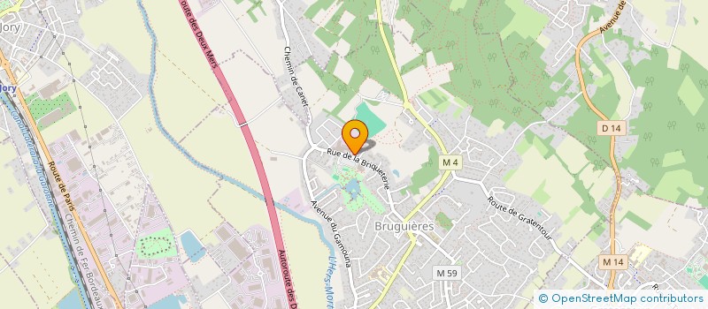 localisation de l'entreprise SOCIETE DE GESTION DE BATIMENTS INDUSTRIELS  BRUGUIERES