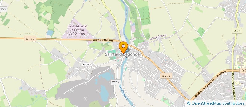 localisation de l'entreprise SOCIETE DE GESTION DE BLANCHISSERIE  THOUARS
