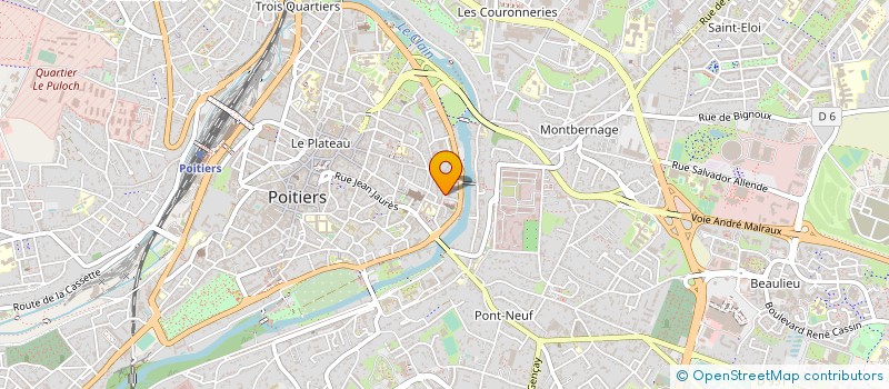 localisation de l'entreprise SOCIETE DE GESTION DE DISCOTHEQUE à POITIERS