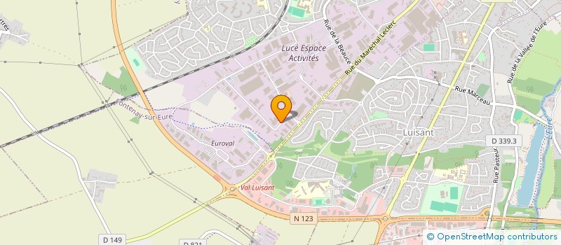 localisation de l'entreprise SOCIETE DE GESTION DE GARAGES à LUCE
