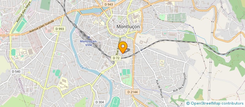 localisation de l'entreprise SOCIETE DE GESTION DE LA MAISON DE RETRAITE DES GRANDS PRES à MONTLUCON