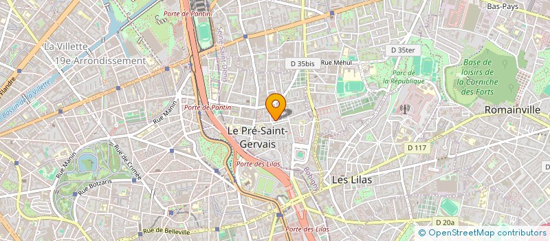 localisation de l'entreprise SOCIETE DE GESTION DES ACTIVITES MEDICALES - SGAM à LE PRE-SAINT-GERVAIS
