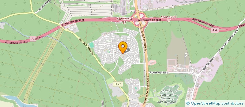 localisation de l'entreprise SOCIETE DE GESTION DES CLUBS  SAINT-AVOLD