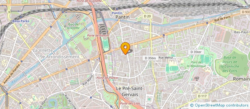 localisation de l'entreprise SOCIETE DE GESTION DES SEPT ARPENTS à PANTIN