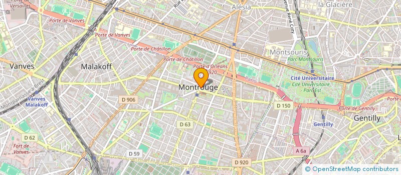 localisation de l'entreprise SOCIETE DE GESTION DU BEFFROI  MONTROUGE