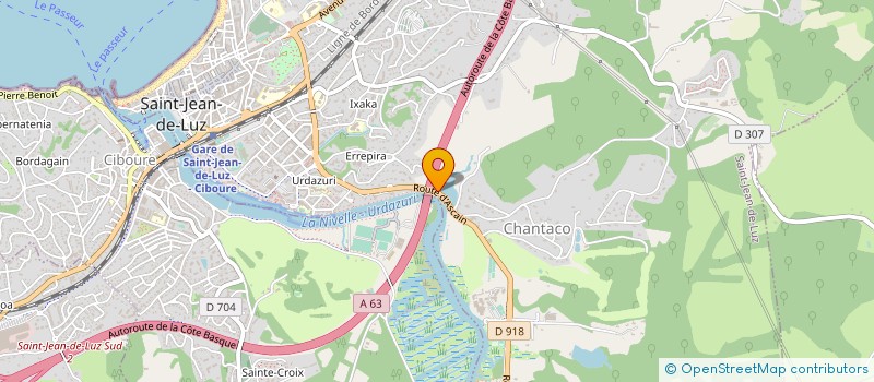 localisation de l'entreprise SOCIETE DE GESTION DU GOLF DE CHANTACO à SAINT-JEAN-DE-LUZ