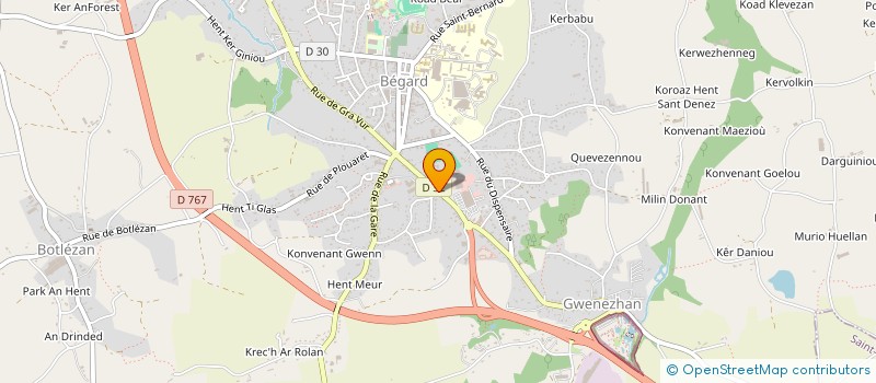 localisation de l'entreprise SOCIETE DE GESTION ET DE LOISIRS  BEGARD