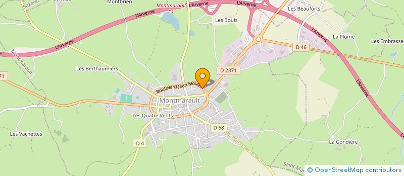 localisation de l'entreprise SOCIETE DE GESTION ET DE PARTICIPATION SADILLEK à MONTMARAULT