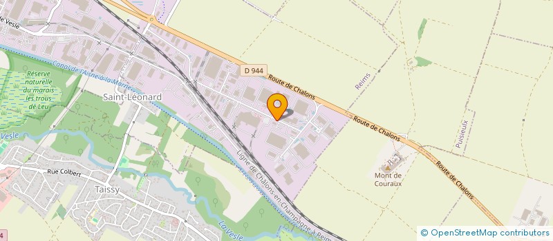 localisation de l'entreprise SOCIETE DE GESTION ET DE SERVICES POUR L'ASSAINISSEMENT ET L'EPURATION.  REIMS