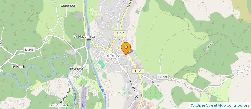 localisation de l'entreprise SOCIETE DE GESTION ET DE TECHNICITE à RUOMS