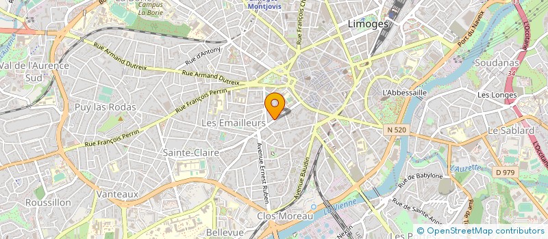 localisation de l'entreprise SOCIETE DE GESTION ET EXPERTISE COMPTABLES à LIMOGES
