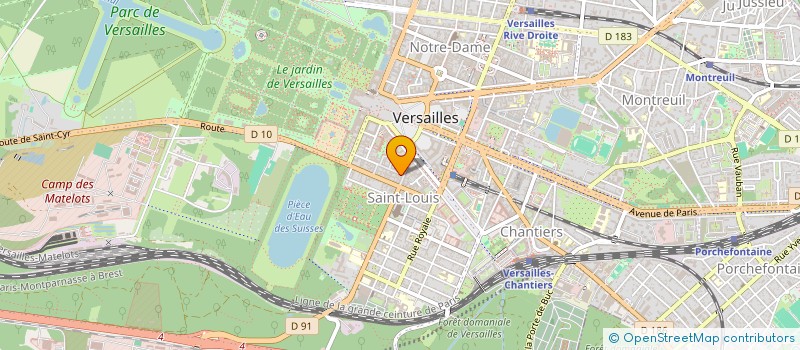 localisation de l'entreprise SOCIETE DE GESTION ET SERVICE à VERSAILLES