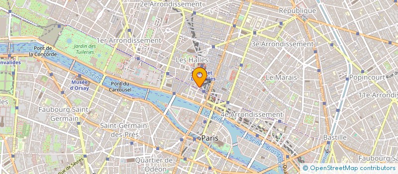 localisation de l'entreprise SOCIETE DE GESTION FROMAGERE DITE SOGEFROM à PARIS