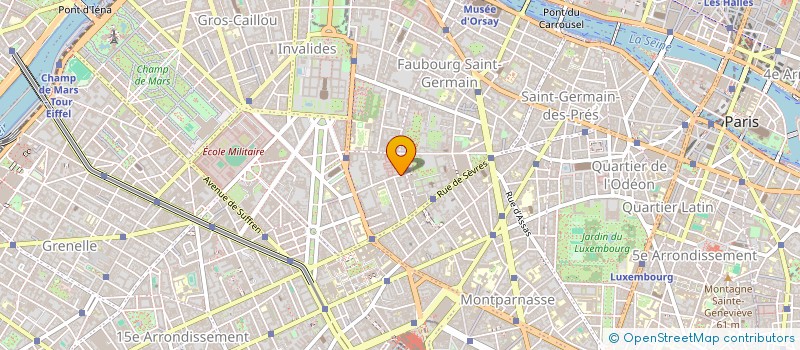 localisation de l'entreprise SOCIETE DE GESTION GAGEY  PARIS