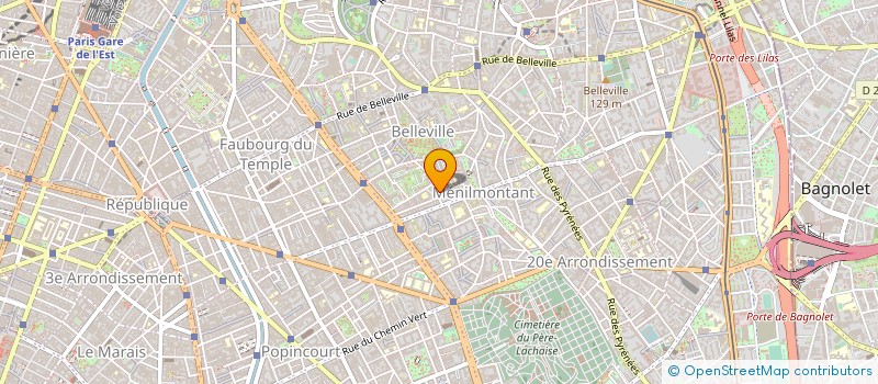 localisation de l'entreprise SOCIETE DE GESTION IMMOBILIERE DE MENILMONTANT à PARIS