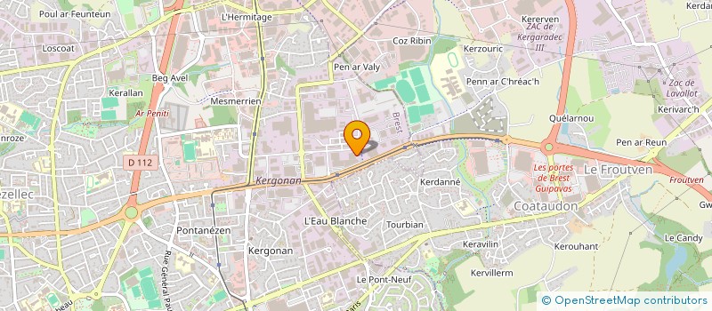 localisation de l'entreprise SOCIETE DE GESTION IMMOBILIERE DU CESPB  BREST