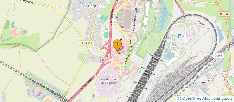 localisation de l'entreprise SOCIETE DE GESTION INTERENTREPRISES à COQUELLES