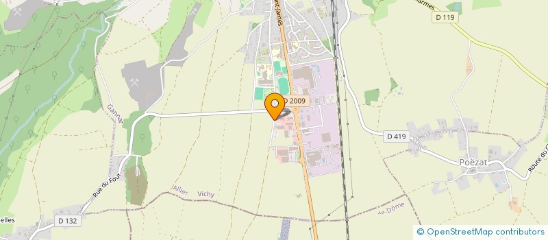 localisation de l'entreprise SOCIETE DE GESTION J.M MARTIN  GANNAT