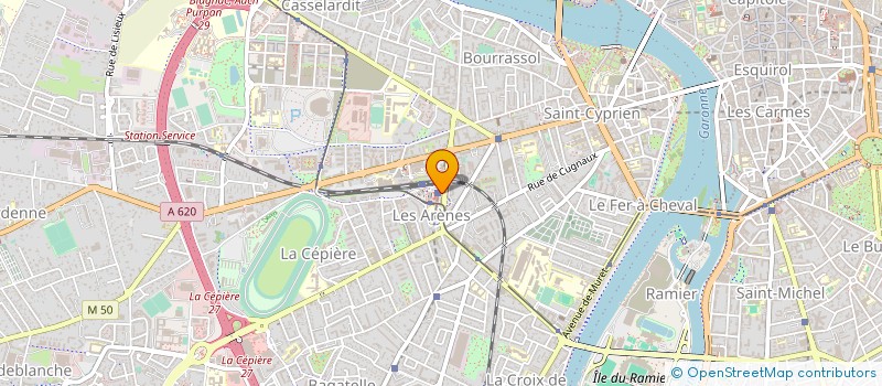 localisation de l'entreprise SOCIETE DE GESTION LES ARENES à TOULOUSE