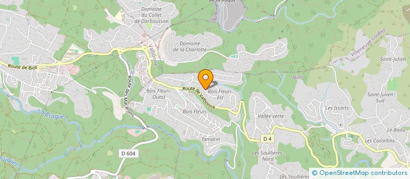 localisation de l'entreprise SOCIETE DE GESTION LTTS à BIOT