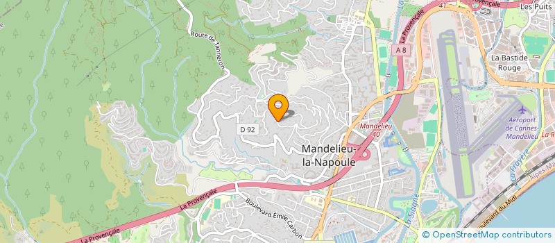 localisation de l'entreprise SOCIETE DE GESTION MASSA VULCO  MANDELIEU LA NAPOULE