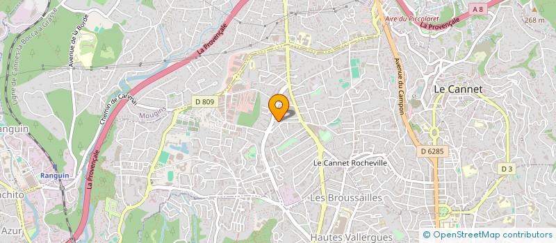 localisation de l'entreprise SOCIETE DE GESTION PATRIGEON à LE CANNET