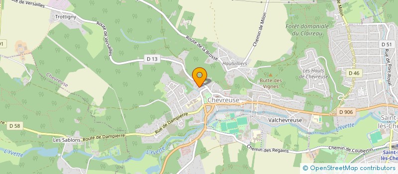 localisation de l'entreprise SOCIETE DE GESTION PRIVEE DE CHEVREUSE  CHEVREUSE