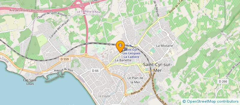 localisation de l'entreprise SOCIETE DE GESTION RESTAURANT L'ALBATROS à SAINT-CYR-SUR-MER