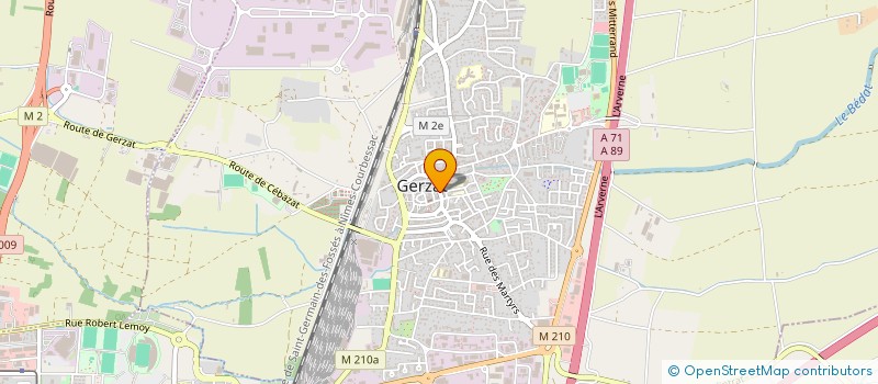 localisation de l'entreprise SOCIETE DE GESTION RODRIGUES  GERZAT