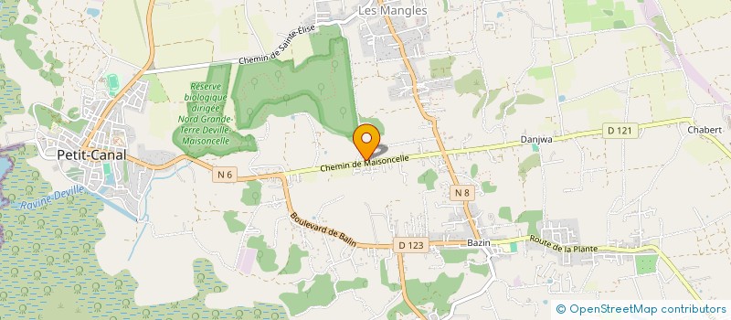 localisation de l'entreprise SOCIETE DE GESTION TOURISTIQUE MIXTE DU NORD à PETIT-CANAL