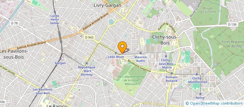 localisation de l'entreprise SOCIETE DE GESTIONS ET DE NEGOCIATIONS à CLICHY-SOUS-BOIS