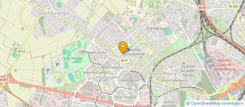 localisation de l'entreprise SOCIETE DE GYMNASTIQUE CRONENBOURG à STRASBOURG