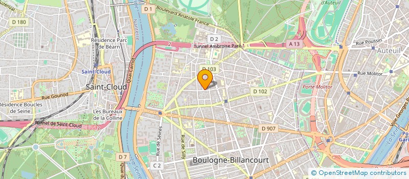 localisation de l'entreprise SOCIETE DE KINESITHERAPIE à BOULOGNE-BILLANCOURT