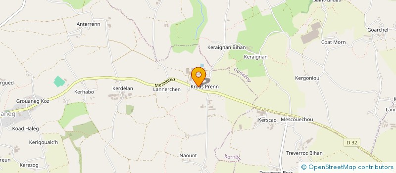 localisation de l'entreprise SOCIETE DE KROAZ PRENN  PLOUGUERNEAU