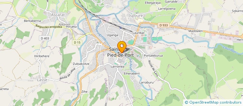 localisation de l'entreprise SOCIETE DE L'ARRADOY à SAINT-JEAN-PIED-DE-PORT