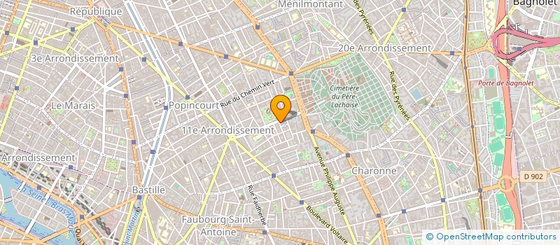 localisation de l'entreprise SOCIETE DE L'EST à PARIS