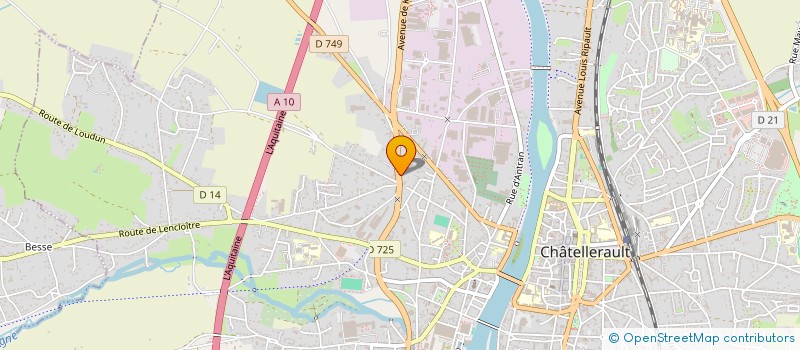 localisation de l'entreprise SOCIETE DE L'EXPLOITATION DE L'EBENISTERIE TRINQUARD  CHATELLERAULT