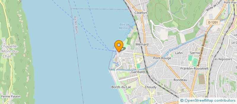 localisation de l'entreprise SOCIETE DE L'HOTEL BEAURIVAGE  AIX LES BAINS