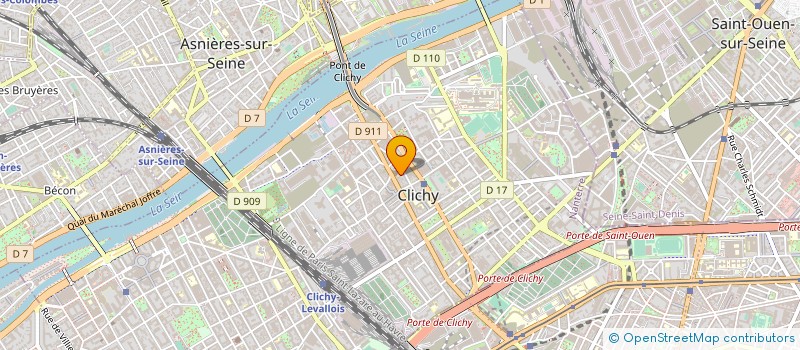 localisation de l'entreprise SOCIETE DE L'HOTEL DE CLICHY à CLICHY