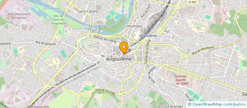 localisation de l'entreprise SOCIETE DE L'HOTEL DE LA PLACE DES HALLES ANGOULEME à ANGOULEME